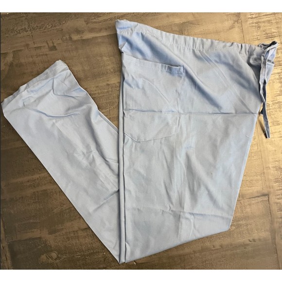NEW with tags Scrub Pants - Blue Gray Drawstring Sz XS - Picture 1 of 7